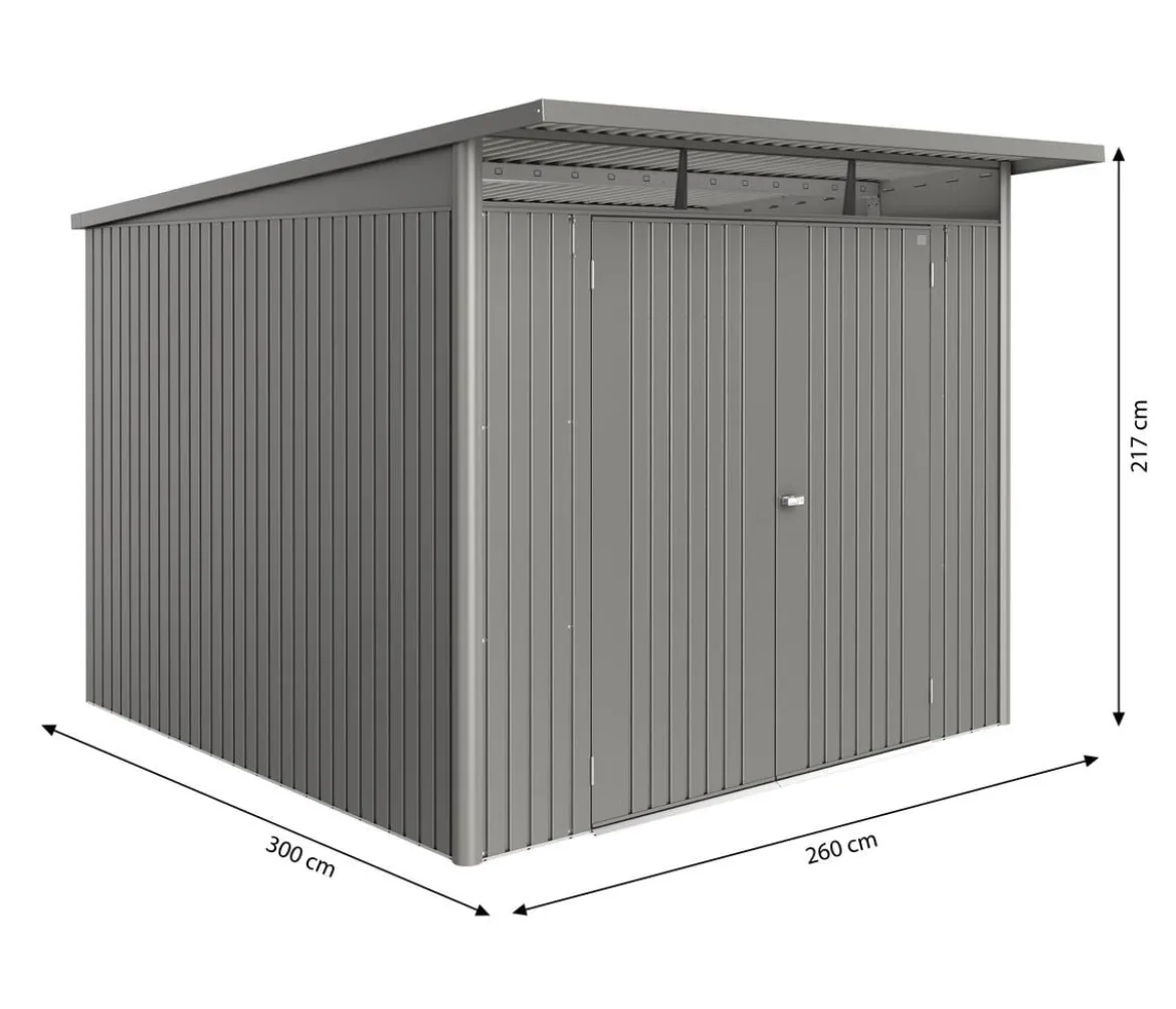 Biohort Metallgerätehaus AvantGarde ECO A7, ca. B260/H217/T300 cm