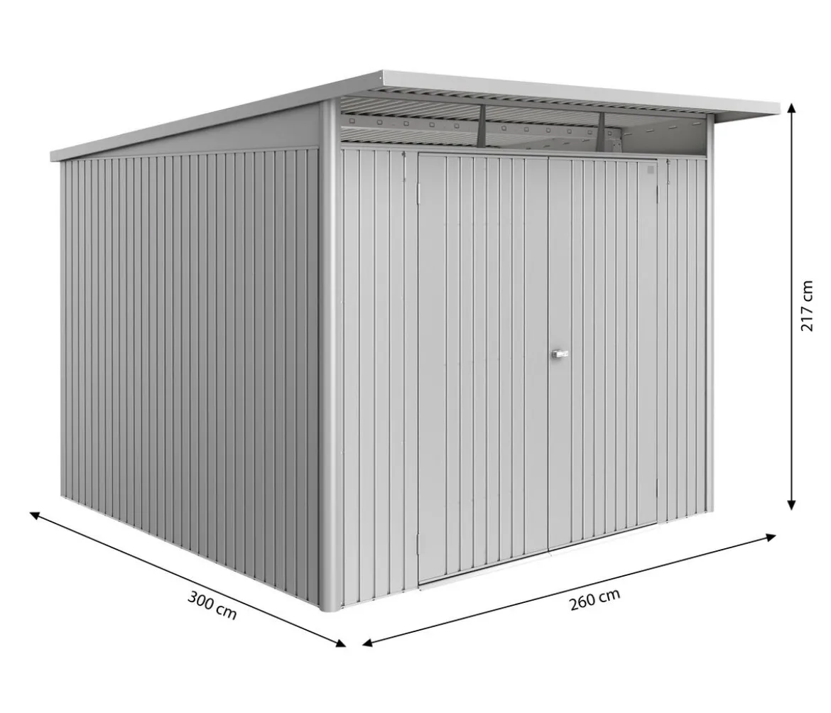 Biohort Metallgerätehaus AvantGarde ECO A7, ca. B260/H217/T300 cm