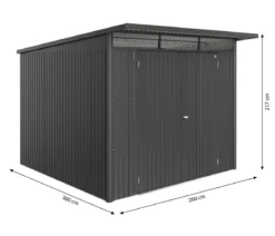 Biohort Metallgerätehaus AvantGarde ECO A7, ca. B260/H217/T300 cm
