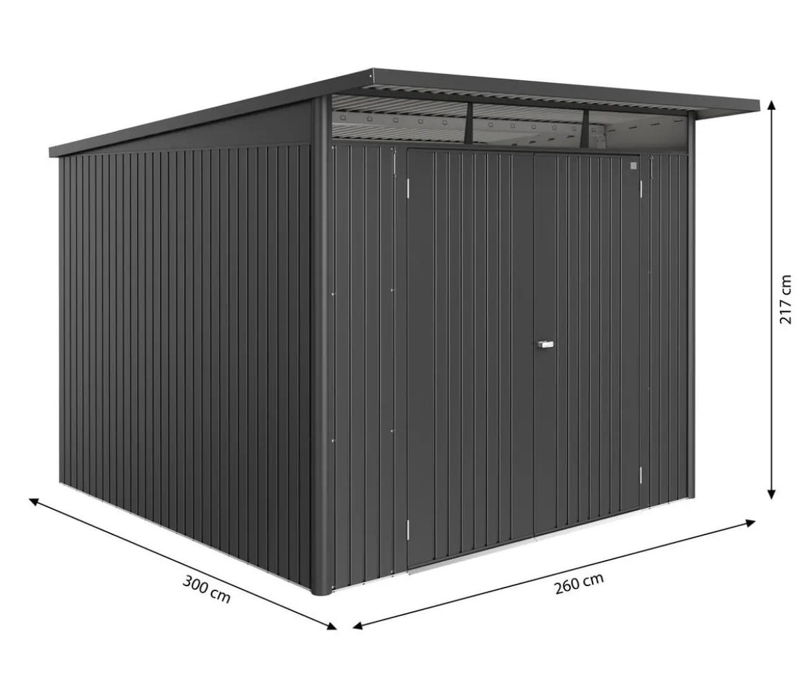 Biohort Metallgerätehaus AvantGarde ECO A7, ca. B260/H217/T300 cm
