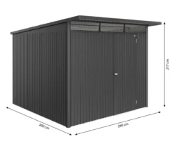 Biohort Metallgerätehaus AvantGarde ECO A7, ca. B260/H217/T300 cm