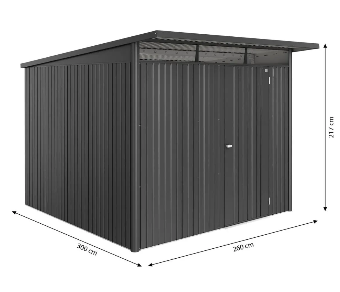 Biohort Metallgerätehaus AvantGarde ECO A7, ca. B260/H217/T300 cm