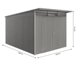 Biohort Metallgerätehaus AvantGarde ECO A8, ca. B260/H222/T380 cm