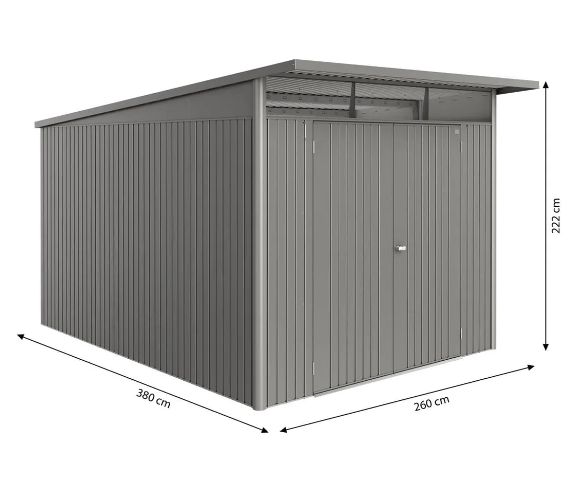 Biohort Metallgerätehaus AvantGarde ECO A8, ca. B260/H222/T380 cm