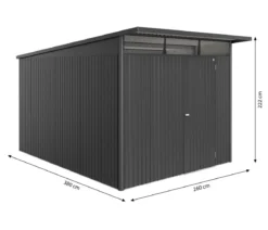 Biohort Metallgerätehaus AvantGarde ECO A8, ca. B260/H222/T380 cm