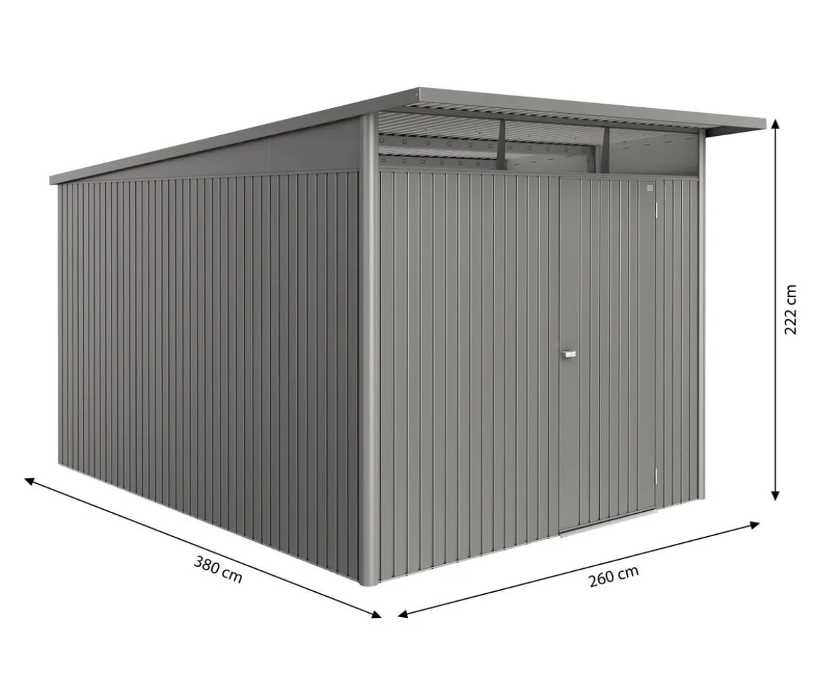 Biohort Metallgerätehaus AvantGarde ECO A8, ca. B260/H222/T380 cm