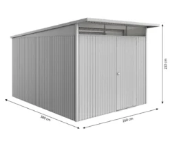 Biohort Metallgerätehaus AvantGarde ECO A8, ca. B260/H222/T380 cm