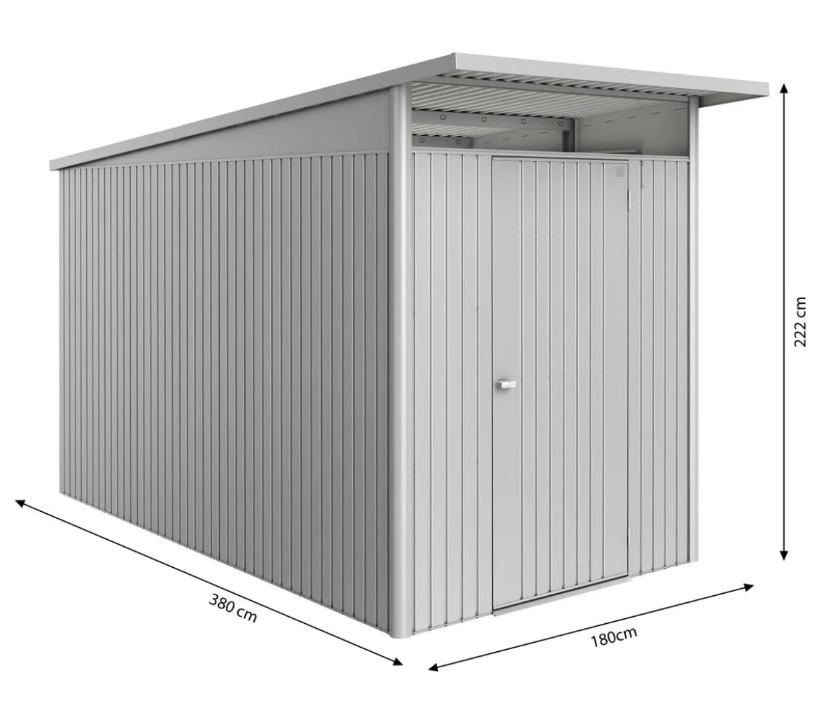 Biohort Metallgerätehaus AvantGarde ECO A4, ca. B180/H222/T380 cm