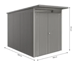 Biohort Metallgerätehaus AvantGarde ECO A3, ca. B180/H217/T300 cm