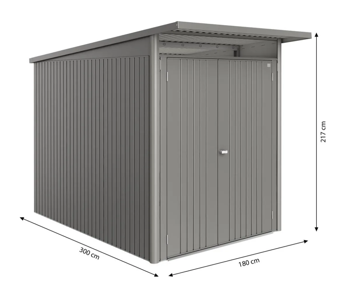 Biohort Metallgerätehaus AvantGarde ECO A3, ca. B180/H217/T300 cm