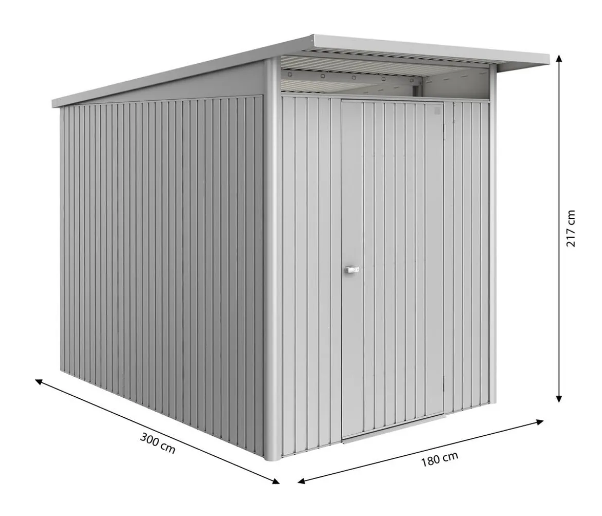 Biohort Metallgerätehaus AvantGarde ECO A3, ca. B180/H217/T300 cm