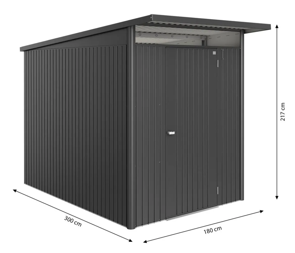Biohort Metallgerätehaus AvantGarde ECO A3, ca. B180/H217/T300 cm