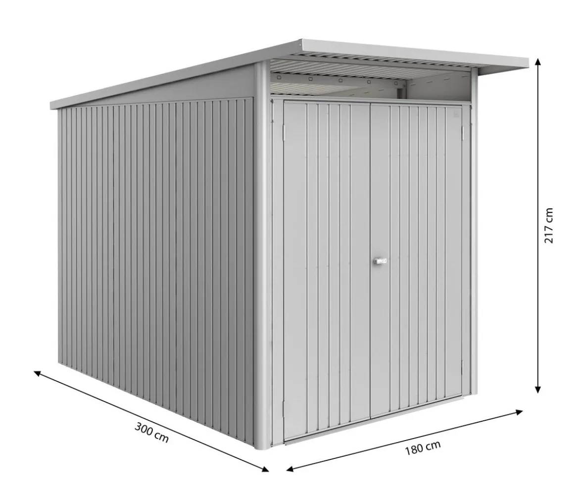 Biohort Metallgerätehaus AvantGarde ECO A3, ca. B180/H217/T300 cm