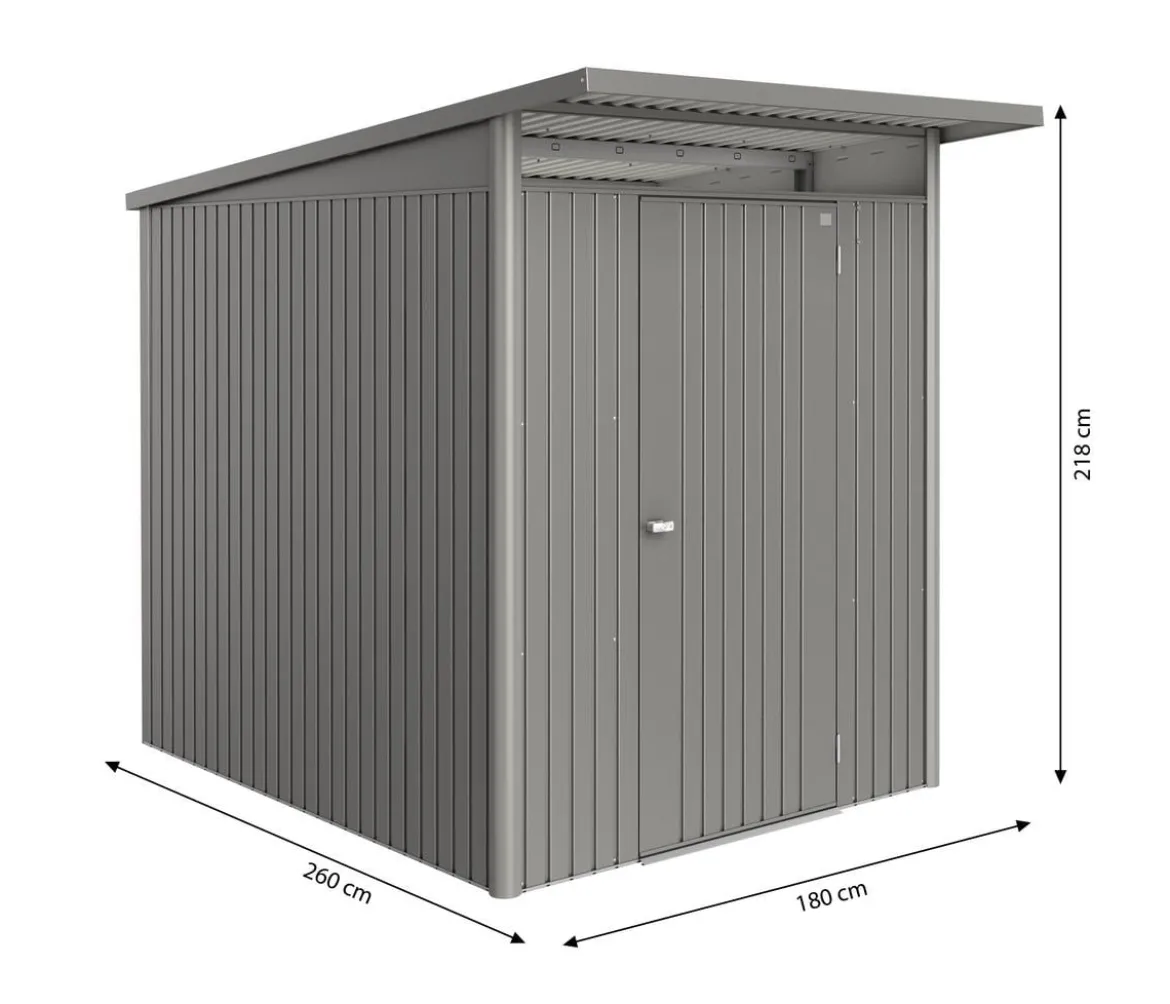 Biohort Metallgerätehaus AvantGarde ECO A2, ca. B180/H218/T260 cm