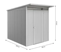 Biohort Metallgerätehaus AvantGarde ECO A2, ca. B180/H218/T260 cm