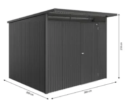 Biohort Metallgerätehaus AvantGarde ECO A6, ca. B260/H218/T260 cm