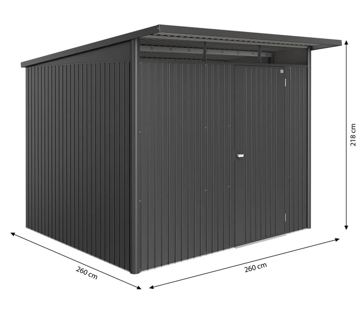 Biohort Metallgerätehaus AvantGarde ECO A6, ca. B260/H218/T260 cm