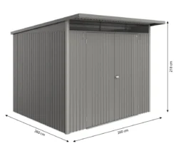 Biohort Metallgerätehaus AvantGarde ECO A6, ca. B260/H218/T260 cm