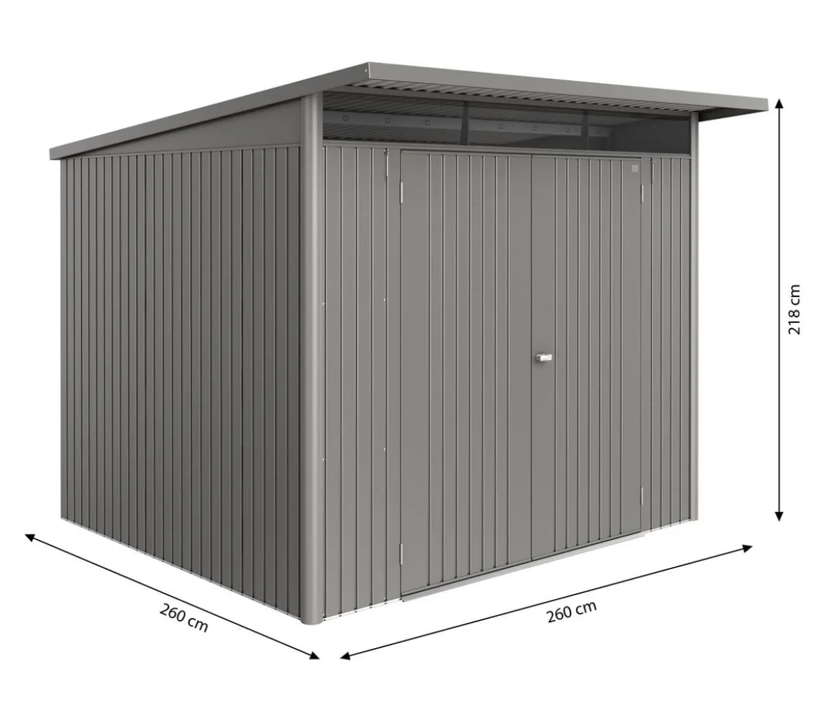 Biohort Metallgerätehaus AvantGarde ECO A6, ca. B260/H218/T260 cm