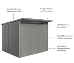 Biohort Metallgerätehaus AvantGarde ECO A6, ca. B260/H218/T260 cm