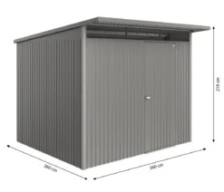 Biohort Metallgerätehaus AvantGarde ECO A6, ca. B260/H218/T260 cm
