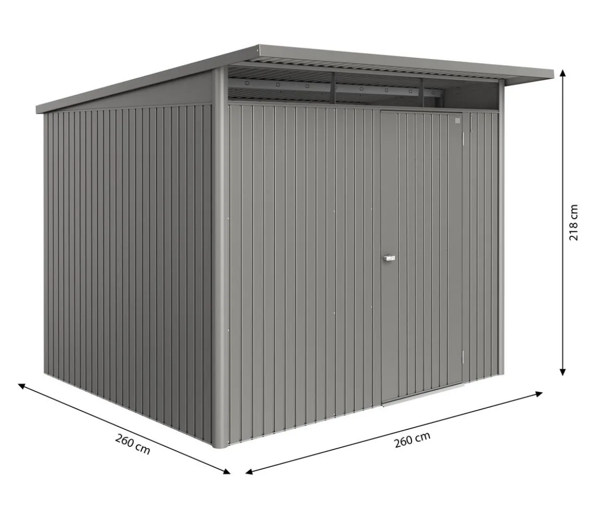 Biohort Metallgerätehaus AvantGarde ECO A6, ca. B260/H218/T260 cm