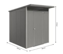 Biohort Metallgerätehaus AvantGarde ECO A1, ca. B180/H218/T220 cm