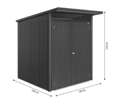Biohort Metallgerätehaus AvantGarde ECO A1, ca. B180/H218/T220 cm