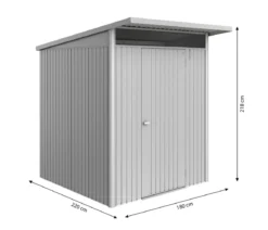 Biohort Metallgerätehaus AvantGarde ECO A1, ca. B180/H218/T220 cm