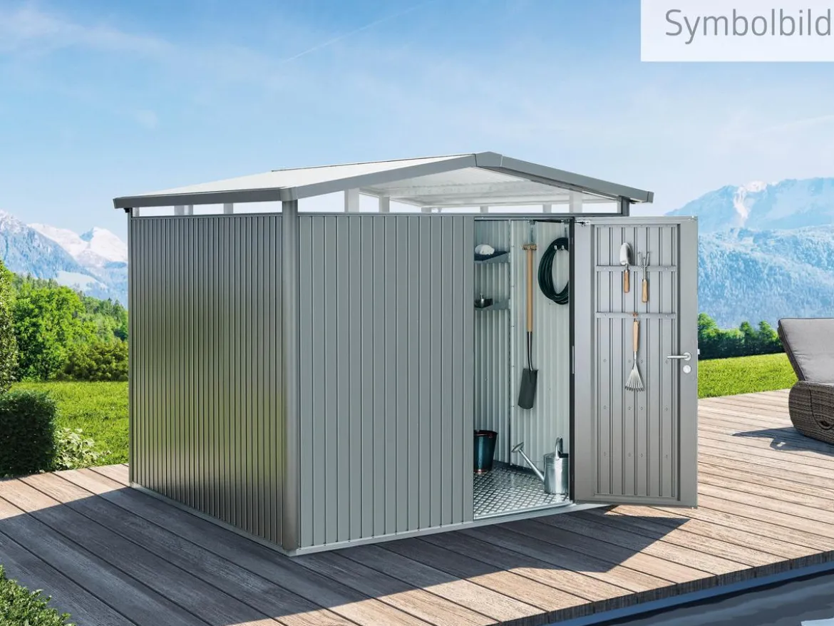 Biohort Metallgerätehaus Panorama® P3, ca. B273/H227/T238 cm