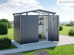 Biohort Metallgerätehaus Panorama® P4, ca. B273/H227/T278 cm