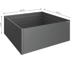 Biohort Metall-HochBeet 2x2, ca. B201,6/H77/T201,6 cm