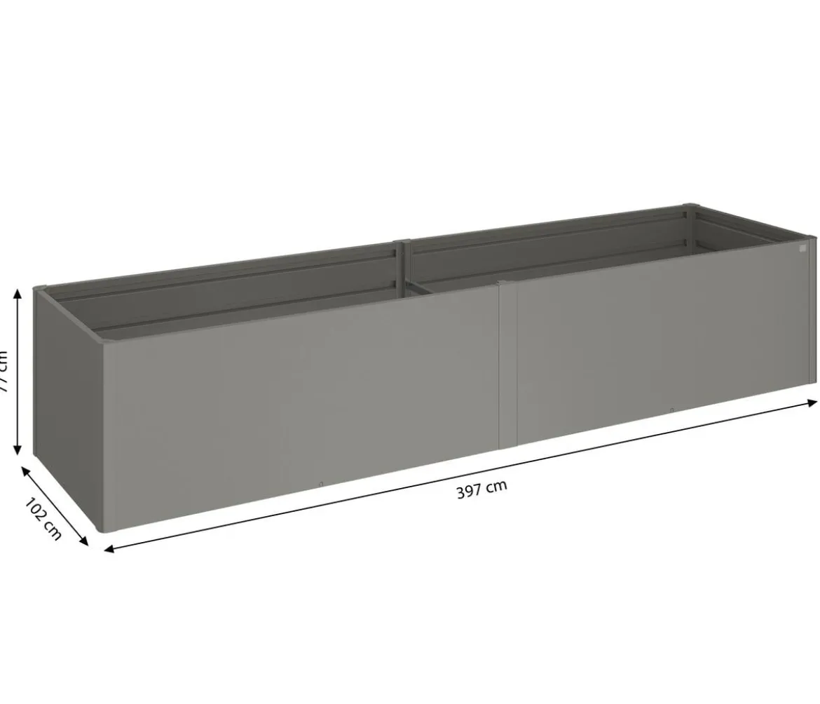 Biohort Metall-Hochbeet 4x1, ca. B397/H77/T103,1 cm