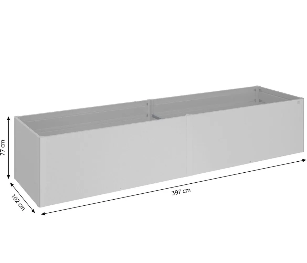 Biohort Metall-Hochbeet 4x1, ca. B397/H77/T103,1 cm