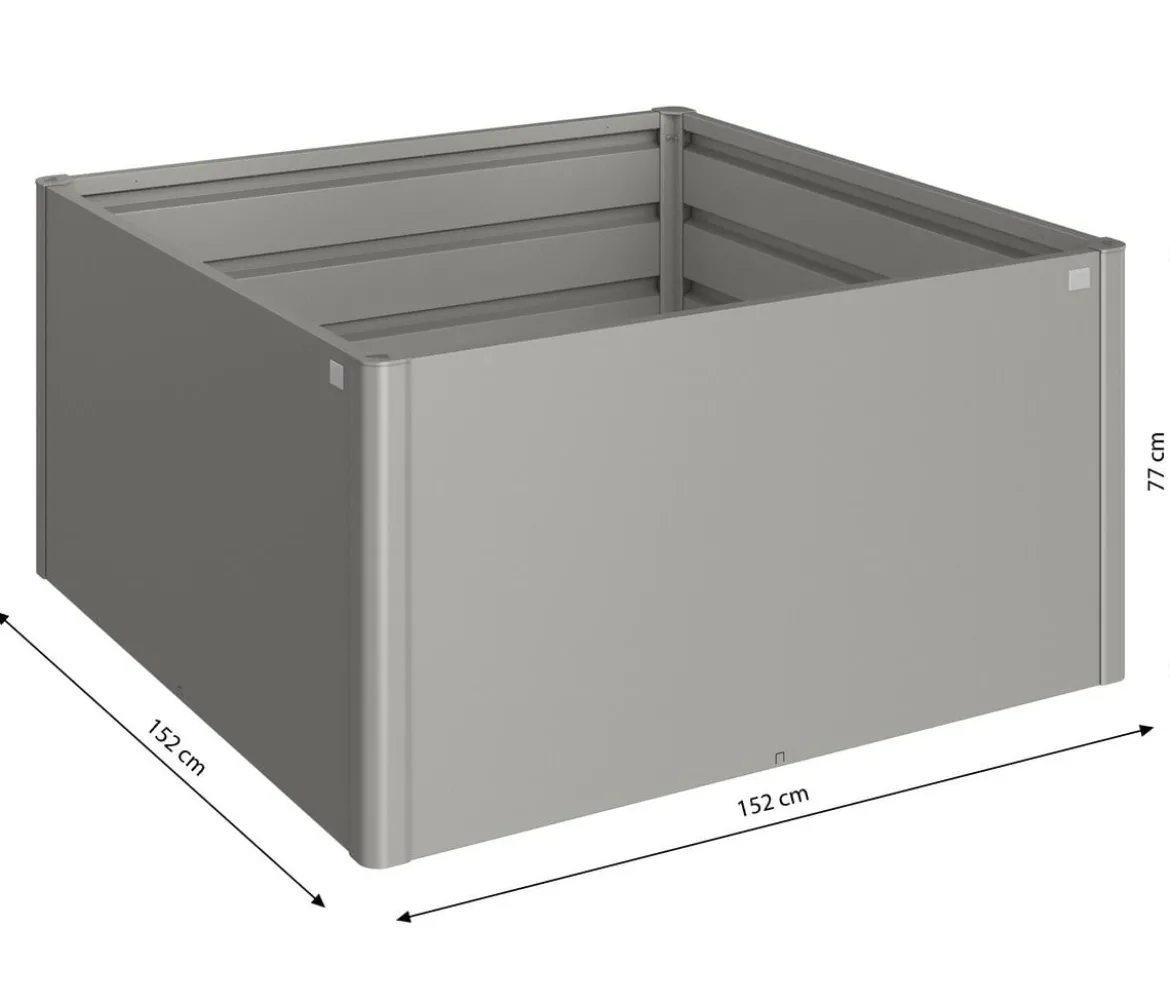Biohort Metall Hochbeet 1,5x1,5, ca. B152/H77/T152 cm