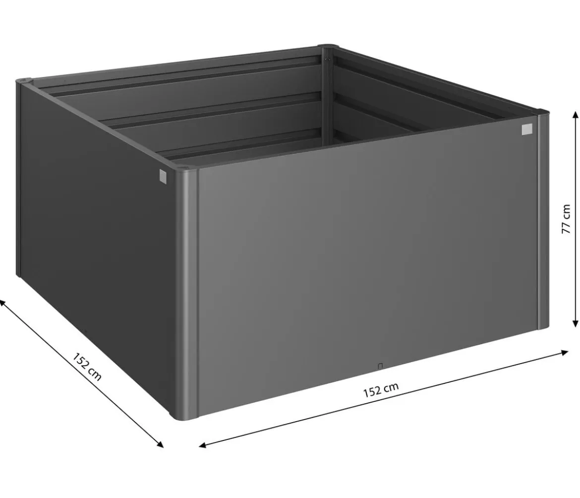 Biohort Metall Hochbeet 1,5x1,5, ca. B152/H77/T152 cm