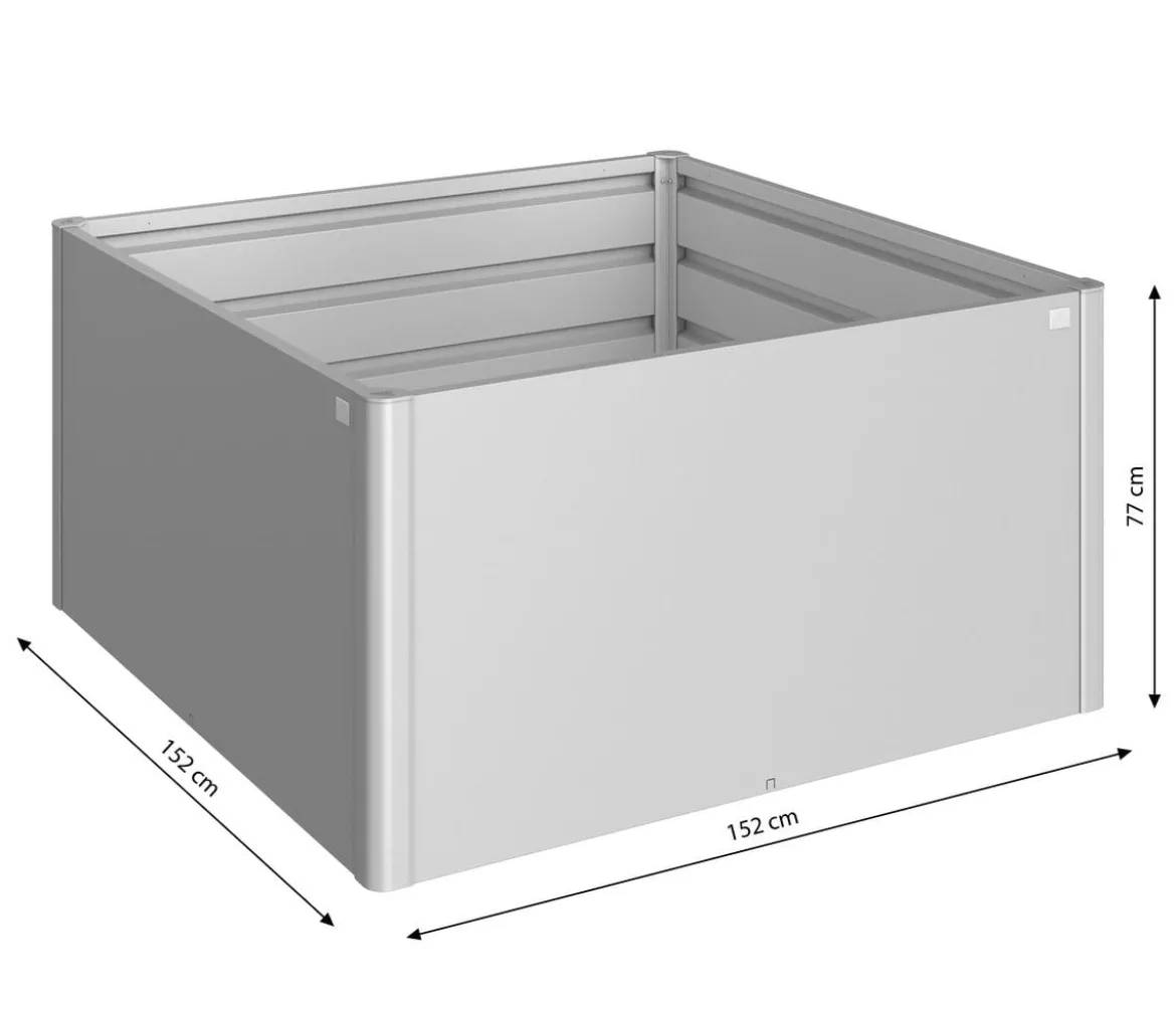 Biohort Metall Hochbeet 1,5x1,5, ca. B152/H77/T152 cm