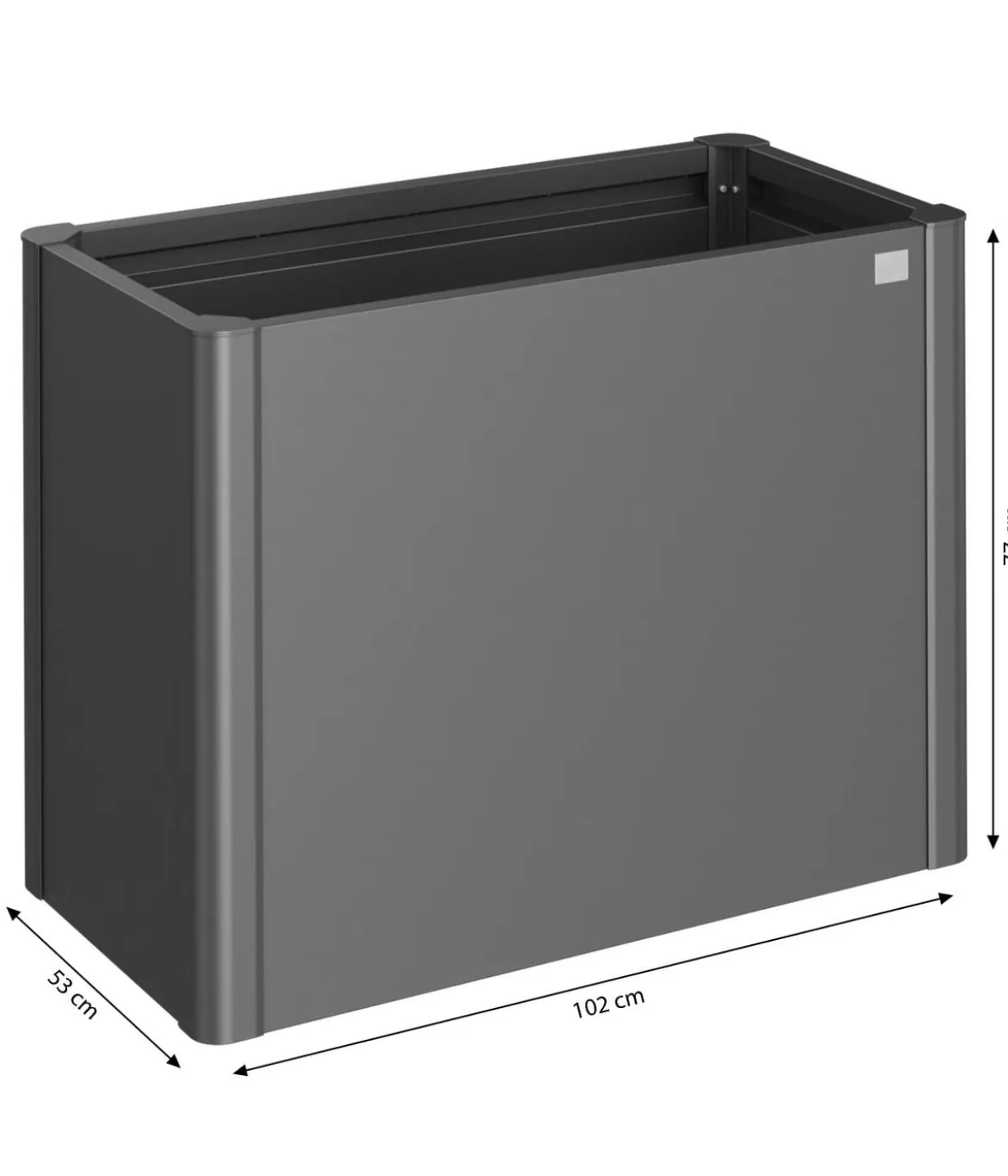 Biohort Metall HochBeet 1x0,5, ca. B103,1/H77/T54,7 cm