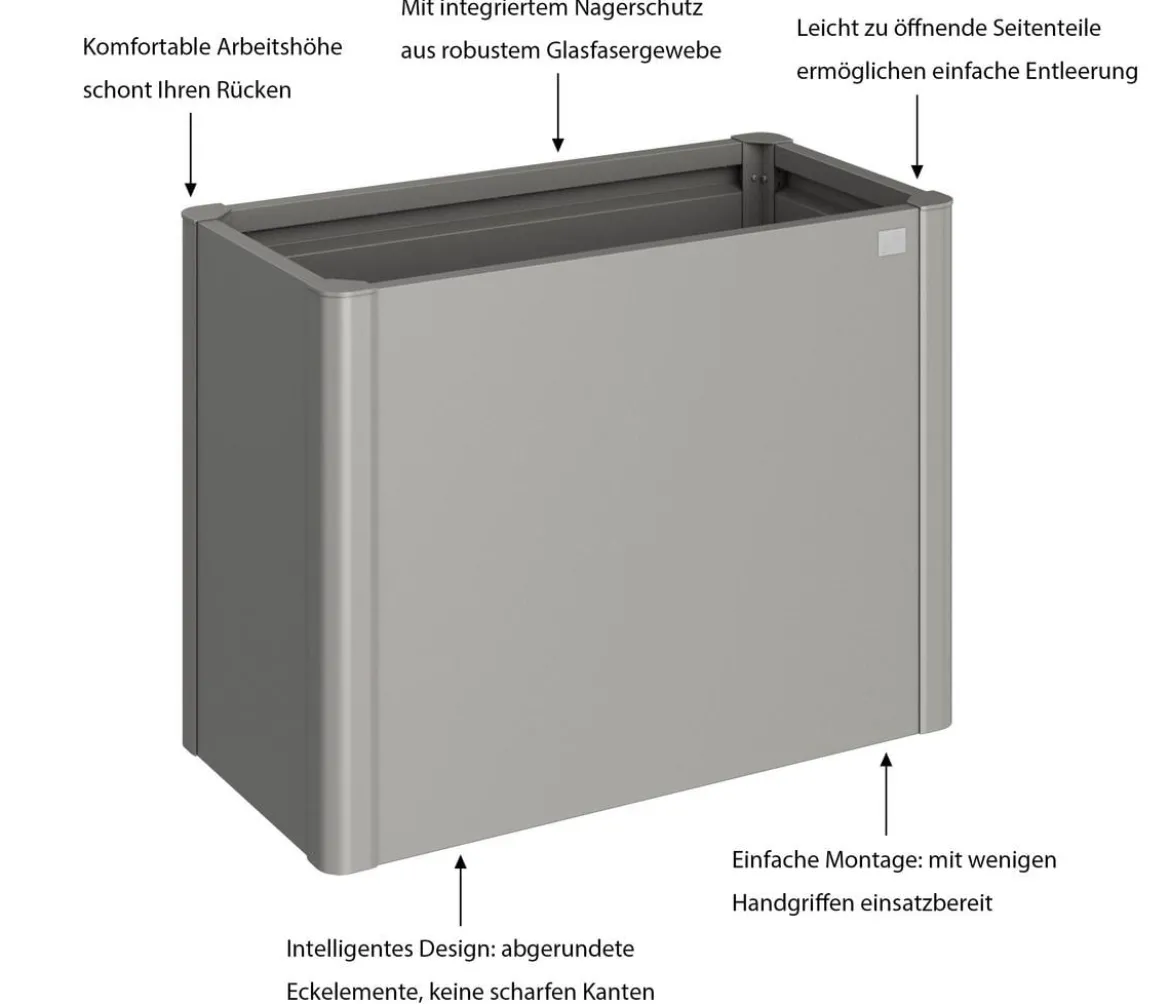Biohort Metall HochBeet 1x0,5, ca. B103,1/H77/T54,7 cm