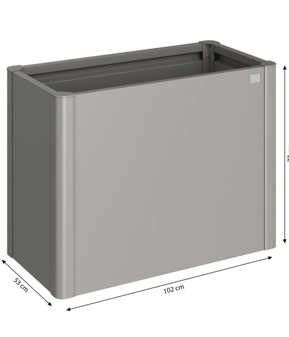 Biohort Metall HochBeet 1x0,5, ca. B103,1/H77/T54,7 cm