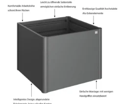 Biohort Metall-HochBeet 1x1, ca. B103,1/H77/T103,1 cm