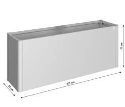 Biohort Metall HochBeet 2x0,5, ca. B201,6/H77/T54,7 cm
