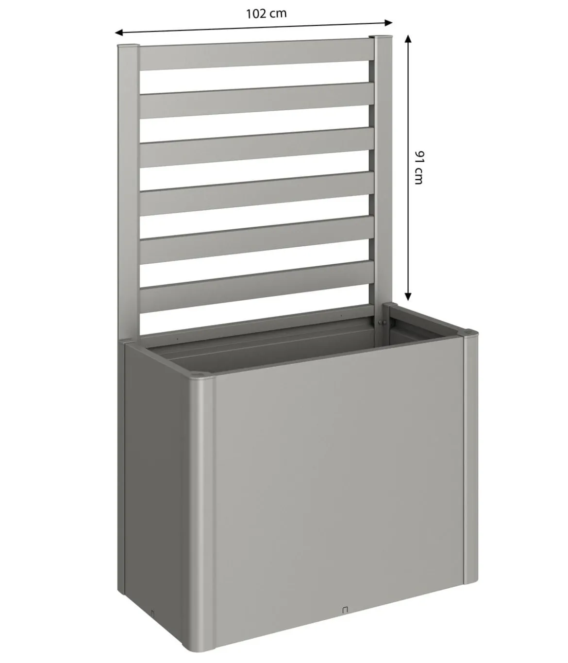 Biohort Metall-Rankgitter für HochBeet DaVinci, ca. B102/H91/T1 cm