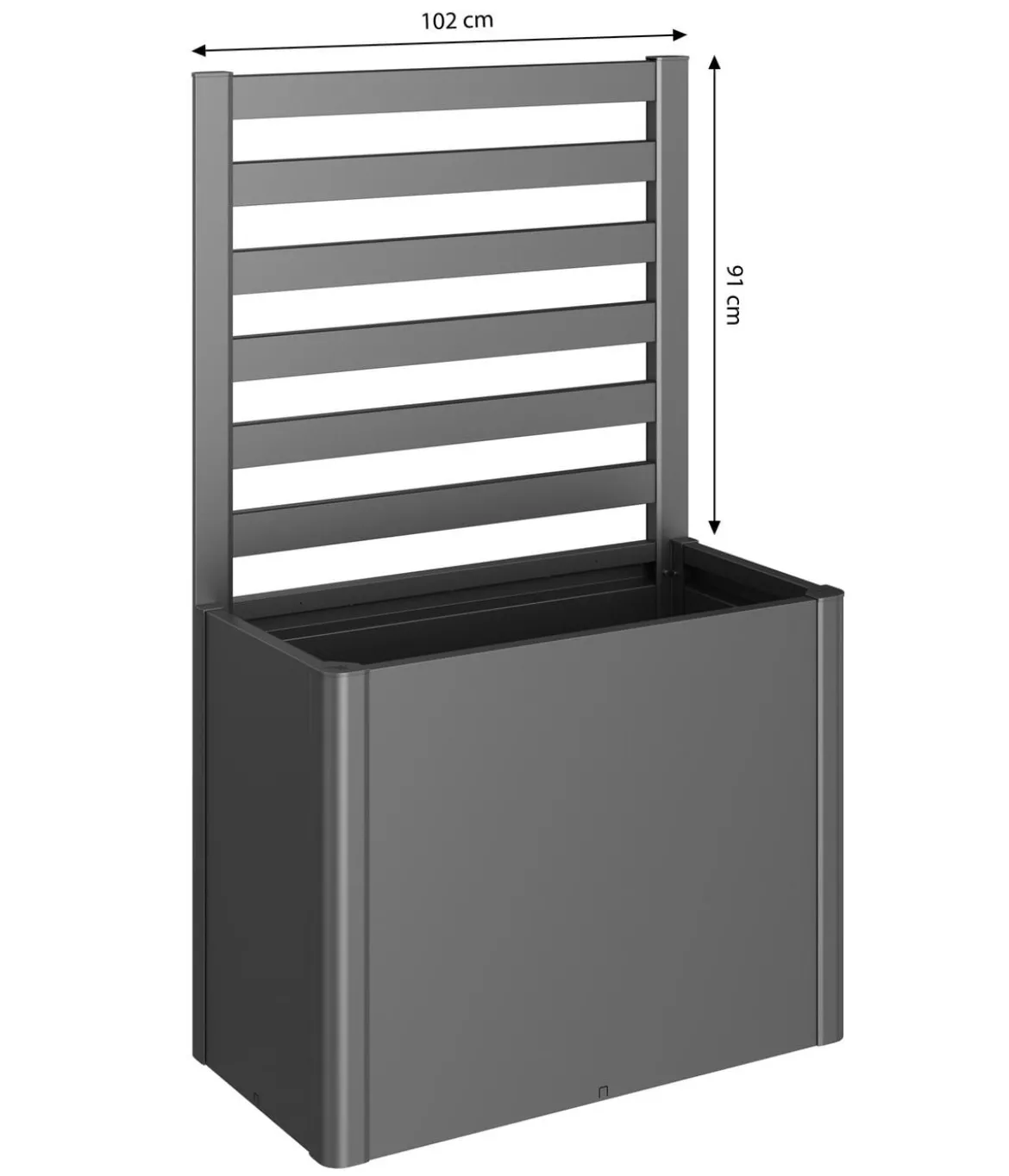 Biohort Metall-Rankgitter für HochBeet DaVinci, ca. B102/H91/T1 cm