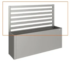 Biohort Metall-Rankgitter für HochBeet 4x1, ca. B397/H91/T4 cm