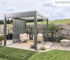 Biohort Pergola 6 x 3 einfarbig, ca. B608/H264/T312 cm
