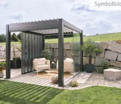 Biohort Pergola 6 x 3 einfarbig, ca. B608/H264/T312 cm