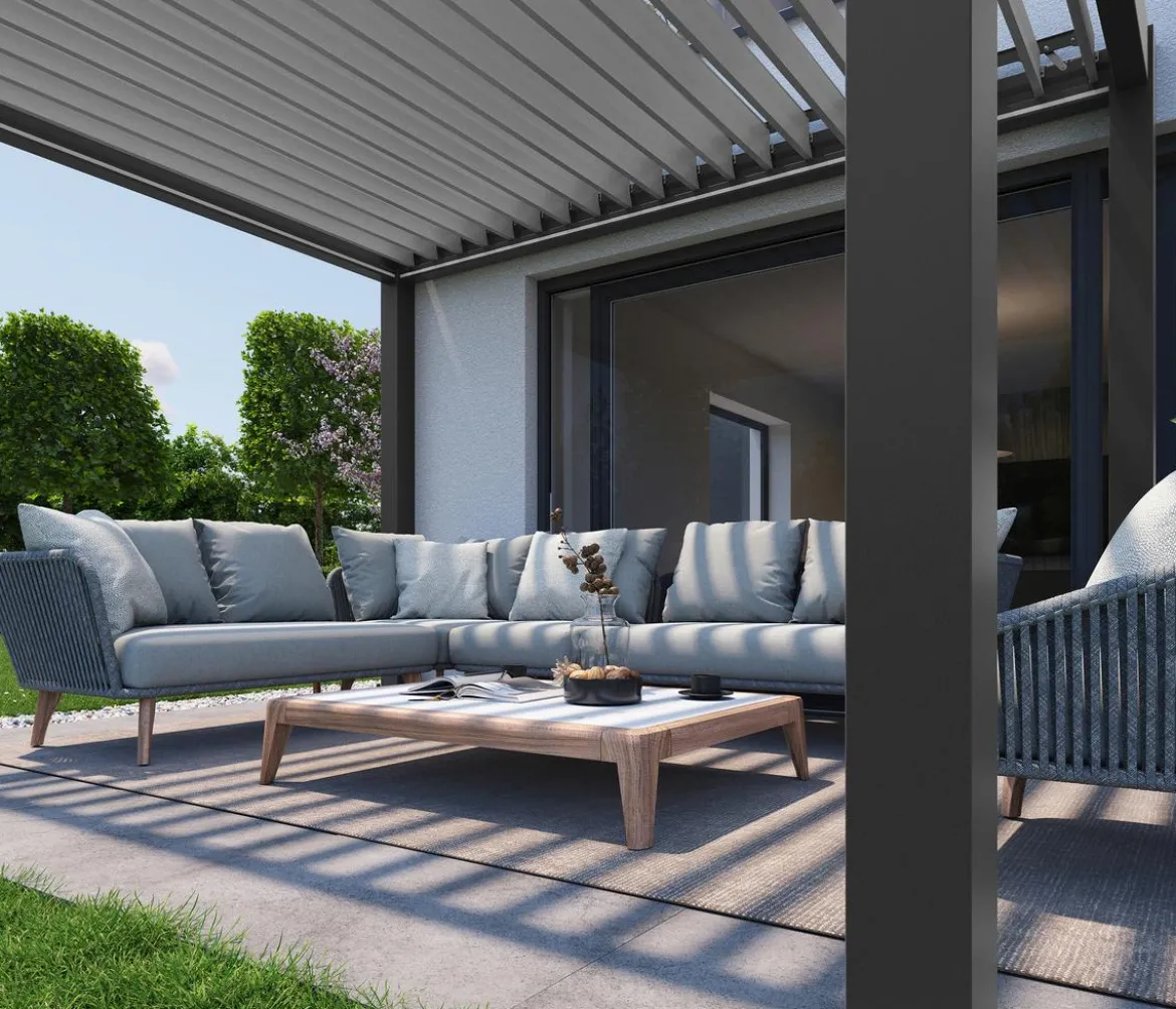Biohort Pergola 3 x 3,5 einfarbig, ca. B312/H264/T367,5 cm