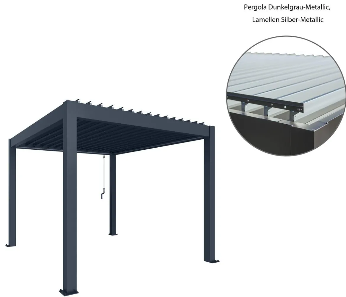 Biohort Pergola 3,5 x 3,5 zweifarbig, ca. B367,5/H264/T367,5 cm