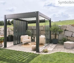 Biohort Pergola 4,5 x 3,5 zweifarbig, ca. B460/H264/T367,5 cm